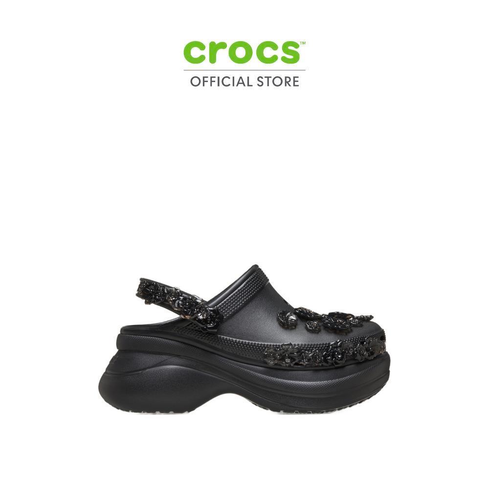 CROCS รองเท้าลำลองผู้หญิง BAE TRANSLUCENT FLORAL CLOG รุ่น CS 213120-001 - BLACK