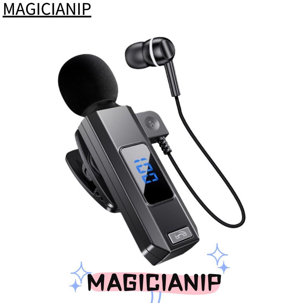 MAGICIANIP หูฟังแบบคอปก, บลูทูธ 5.5 HD Calling หูฟังไร้สาย, พร้อมไมโครโฟนตัดเสียงรบกวนพร้อมหูฟังชาร์