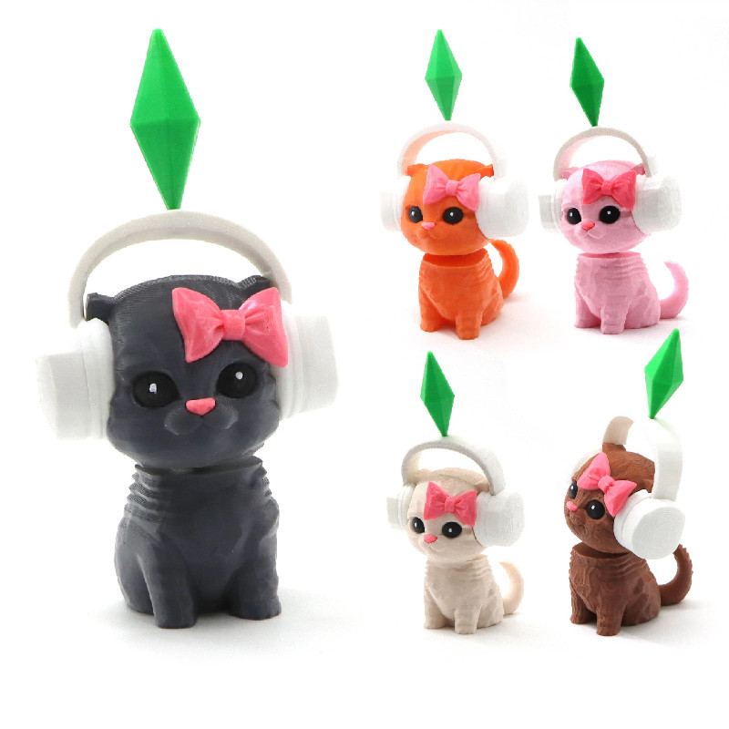 The Sims Plumbob Dancing Cat - อุปกรณ์ตกแต่งรถยนต์สําหรับแมวที่เต้นในเกม Sims