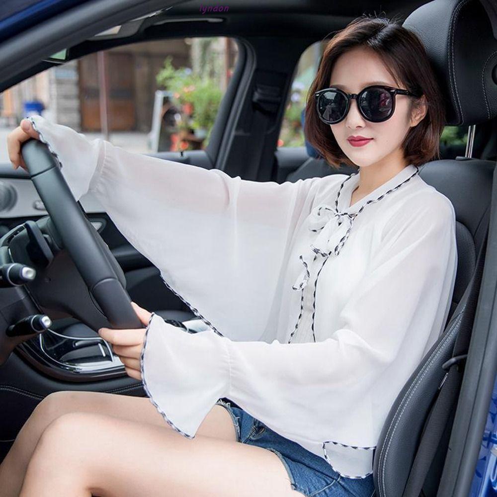 LYNDON ผ้าคลุมไหล่กันแดด Travel Photograph Dress Accessories Large Thin Beach Shawl Scarves Bikini C