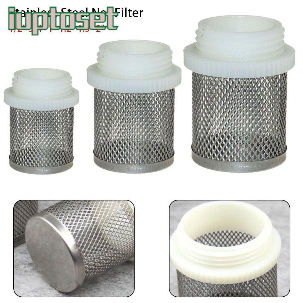 IUPTOSET 1 ชิ้นท่อกรอง, Joint Percolator น้ําทําความสะอาดตาข่ายกรองหน้าจอ, 304 สแตนเลสปั๊มน้ํา Fitting 1/2 "3/4" 1 "กรองสําหรับ Micro ชลประทาน Aquarium Fish Tank
