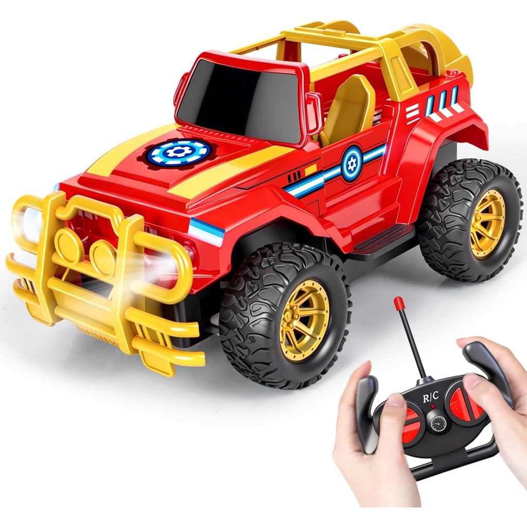 Hymaz รีโมทคอนโทรลรถสําหรับเด็ก 4-7 8-12, 2.4 Ghz 1:20 Scale RC รถ Off-Road รถบรรทุกไฟหน้า,ในร่มกลาง