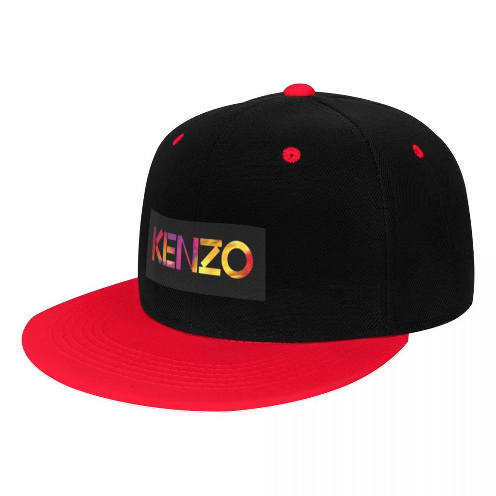 Kenzo (2) Hip-Hopเบสบอลหมวกพิมพ์หมวกหมวกหมวกหมวกHip-Hop Hip-Hopหมวกแบนหมวกอินเทรนด์แบนBrim Contrastส