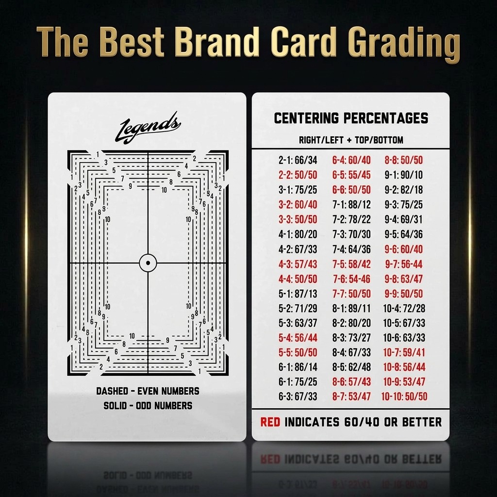 The Best Brand Card Grading Centering Tool Cleaning Cloth Kit Material for PSA - BGS - Grade Card Su