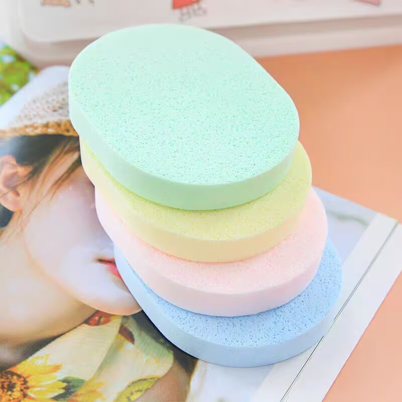 หนาพิเศษ Konjac Face Wash พัฟทําความสะอาดพัฟฟองน้ําหญิง Face Delicate Soft Cotton Face Wash Rub Face