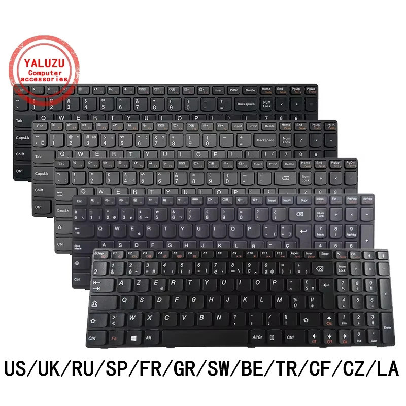 US/UK/RU/SP/FR/GR/SW/BE/TR/CF/CZ/LA แป้นพิมพ์แล็ปท็อปใหม่สําหรับ Lenovo G500 G500AM G500AT G510 G510