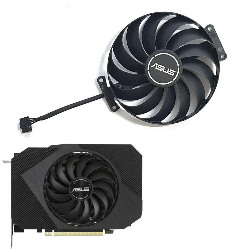ใหม่ Phoenix RTX 3060,PH-RTX3060-12G-V2 GPU พัดลม ASUS Phoenix RTX 3060,RTX 3050,PH-RTX3050-8G พัดลม