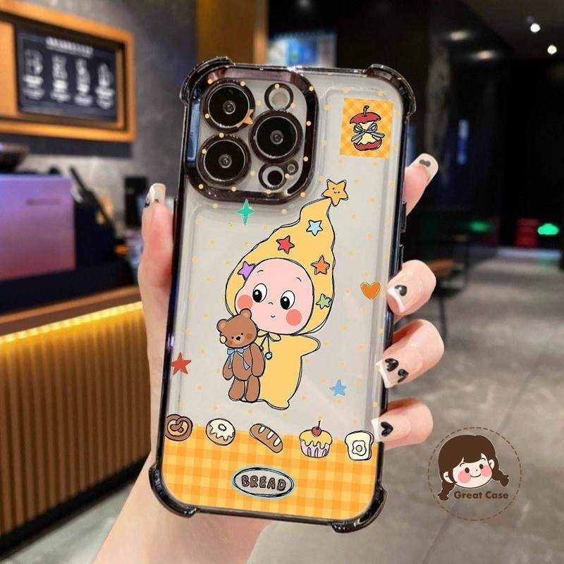 น่ารัก Star Baby Bear สําหรับ Huawei Nova Y91 Y90 Y73 Y63 Y61 5 Pro P50E P30 Lite Pro Honor X20 SE X
