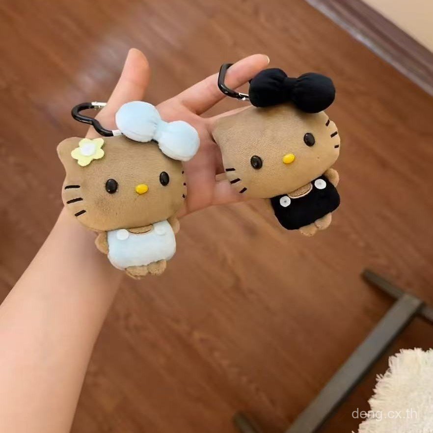 ZCDZ มีสินค้าพร้อมขาย จี้ห้อยกระเป๋าหนังสีดำ สไตล์ใหม่ HelloKitty ออกแบบน่ารักและสร้างสรรค์