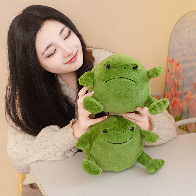 พลัส พลัส✨ใหม่ ใหม่✨น่ารักมีความสุขกบตุ๊กตาตุ๊กตาน่ารักเศร้ากบตุ๊กตาตุ๊กตาสนุกริคกี้ฝนกบของเล่นตุ๊กตาเด็กของขวัญของขวัญวันเกิดเด็กของขวัญสาวของขวัญเด็กผ่อนคลาย ราคา ถูกที่สุด ดีลบีเคเค แกลเลอรีภาพที่ 6