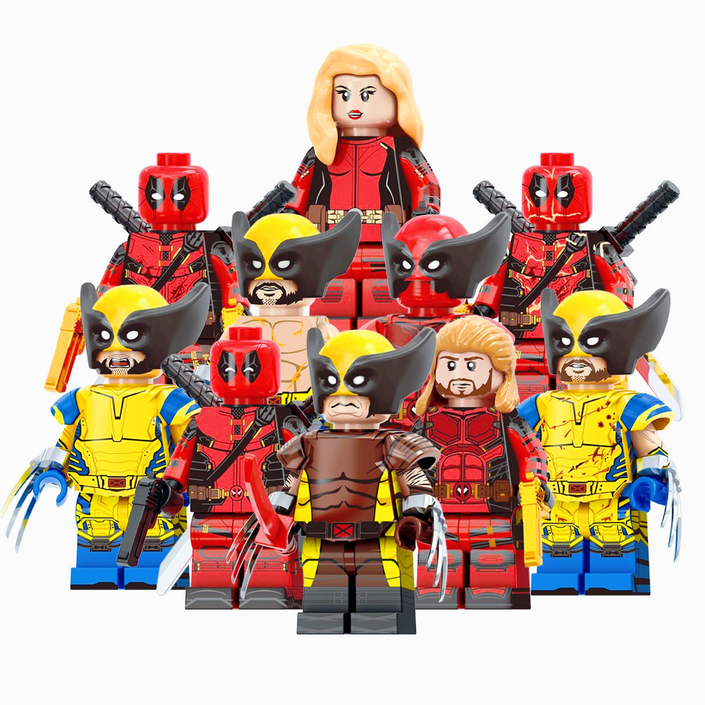 Hot Movie Super Heroes Lady Deadpool&Wolverine Wade Wilson ของเล่นสําหรับเด็ก
