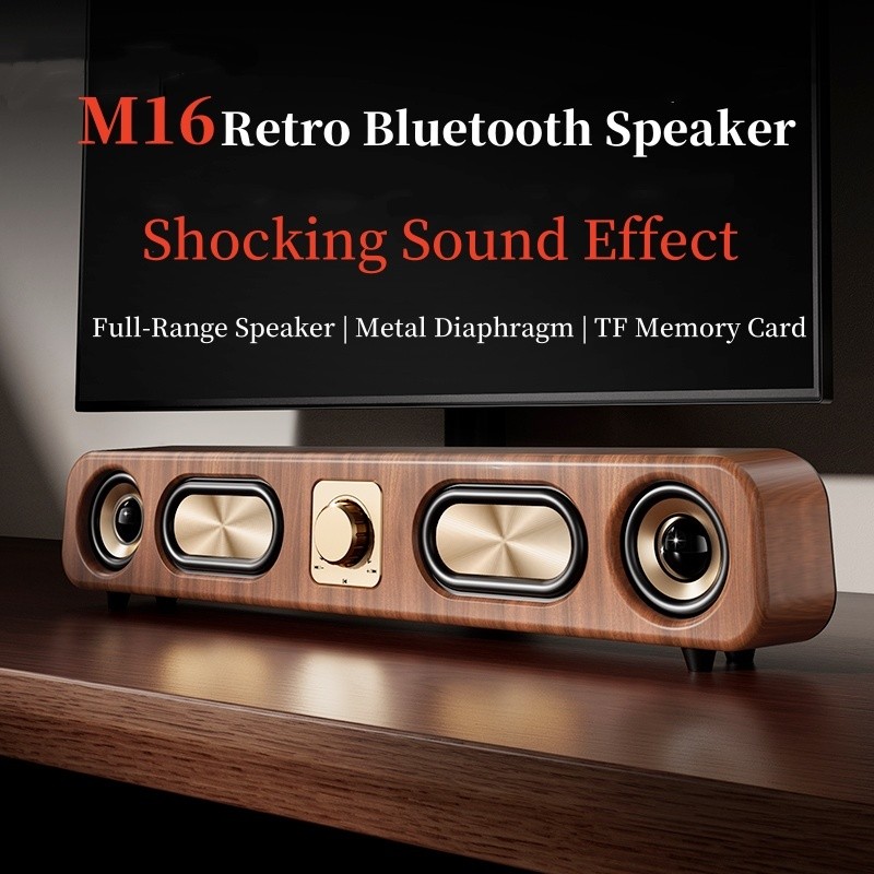 ลำโพงซาวด์บาร์แบบพกพา สำหรับ PC/TV พร้อมระบบ Bluetooth และซับวูฟเฟอร์สำหรับบ้าน