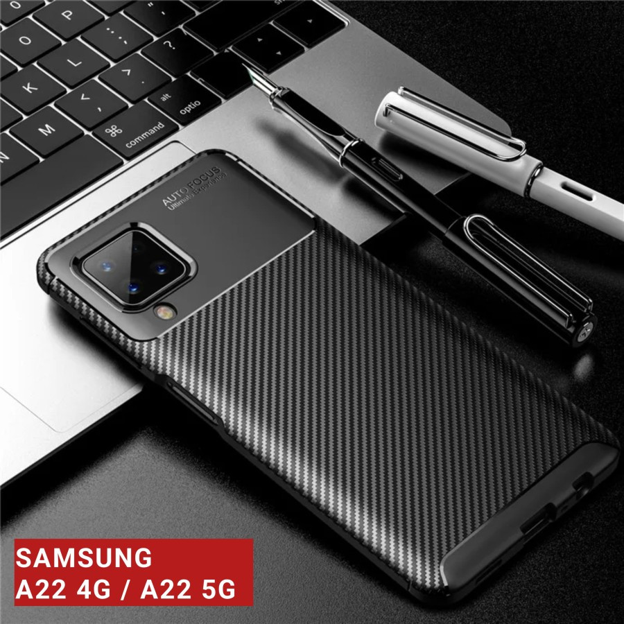 CASE SAMSUNG A22 4G / A22 5G CASE CARBON AUTOFOCUS SLIM ARMOR - AUTOFOCUS ใหม่