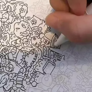 DIY สมุดวาดภาพสําหรับเด็ก Line Tracing Copying ระบายสีของเล่นเพื่อการศึกษาของขวัญสําหรับชายหญิงเด็กกระดาษของขวัญการ์ตูน