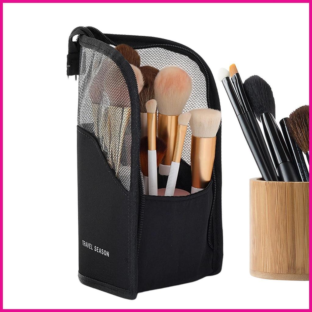 Standing Toiletry Bag กันน้ําหลายช่อง Organizer Pouch Compact Toiletry Bag สําหรับแปรงสีฟัน fotvn