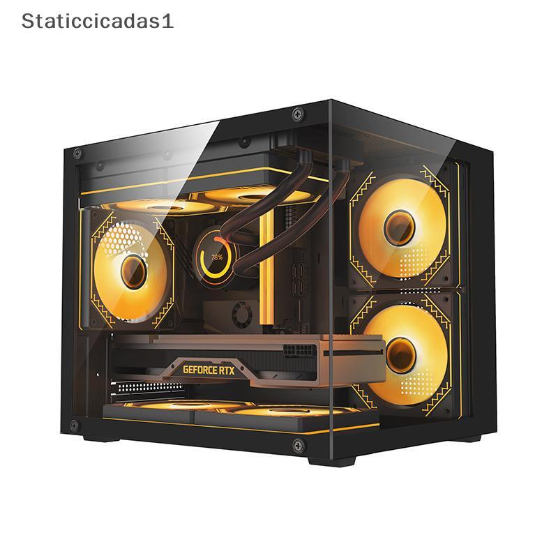 STA Mini โปร่งใส Desktopputer กรณี PC Tower สําหรับ M-ATX/ITX เมนบอร์ด 320 มม.GPU กราฟิกการ์ดความยาว