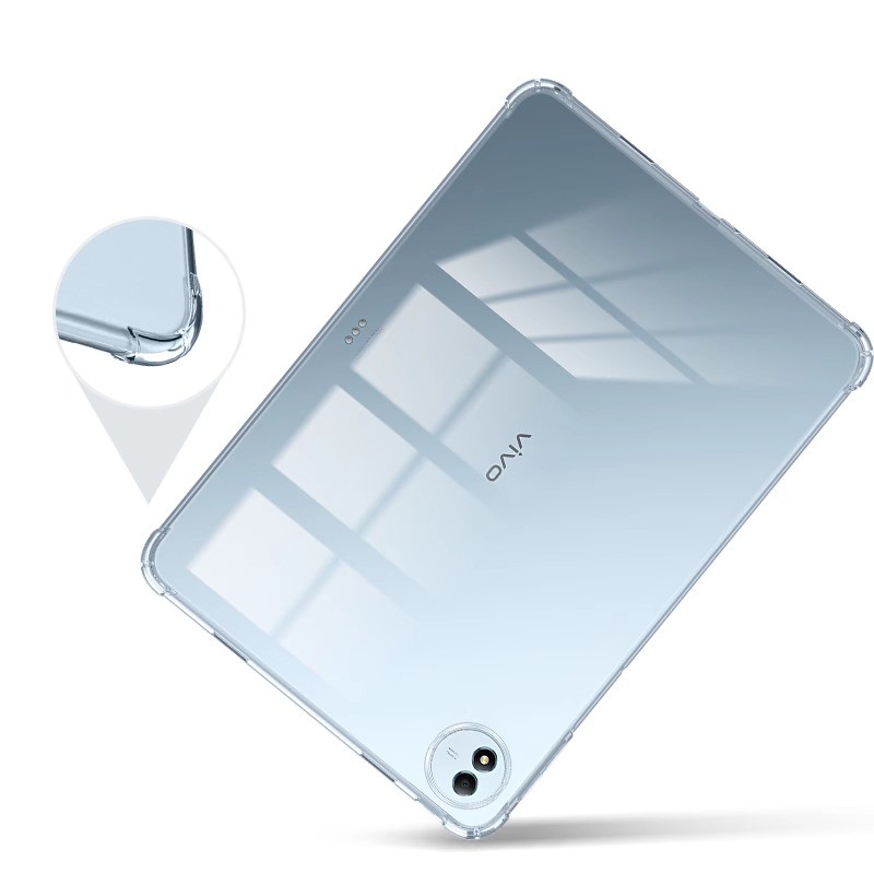 ฝาครอบโปร่งใสสําหรับ Vivo Pad 5 Pro 13 นิ้ว 2025 PA2573 ซิลิโคนนุ่ม TPU ถุงลมนิรภัยเปลือก funda สําห