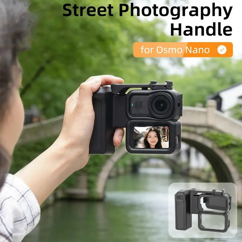 Sunnylife Osmo Nano Integrated Street Photography Handle Quick Release Cage Street Grip Frame Handle Accessories กล้อง fotografica กล้องดิจิตอลดิจิตอลกล้องอุปกรณ์เสริม