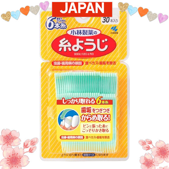 Direct from Japan Kobayashi Floss Floss & Pick, 20 dental floss, tabletop container