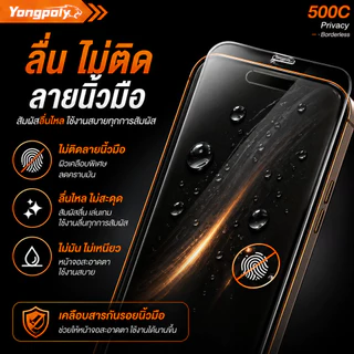 ฟิล์มกันเสือก 28° 500C เต็มจอ ไร้ขอบ กันมองด้านข้าง ไม่ดันเคสสำหรับ IPHONE XR 11 12 13PROMAX 14PRO 15 16PROMAX 17PROMAX