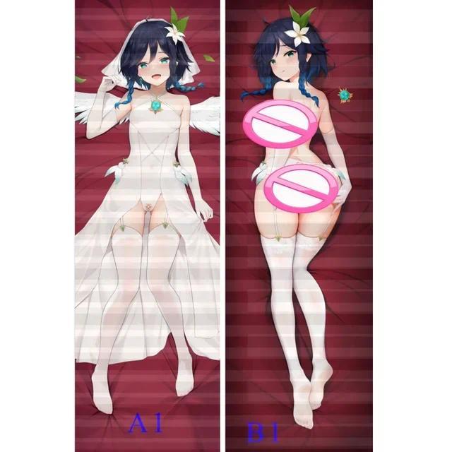 Genshin Impact Venti Shenhe Lumine Dakimakura 2WAY Hing Body Case อะนิเมะ Otaku หมอนปลอกหมอนอิงของขว
