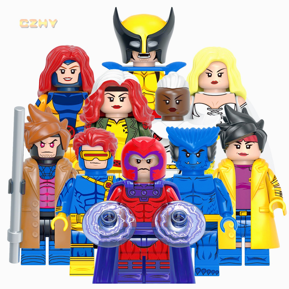 Super X Hero การ์ตูน Man White Queen Jubilee Cyclops Gambit Building Blocks ตัวเลขคอลเลกชันของเล่นเด็ก G0166