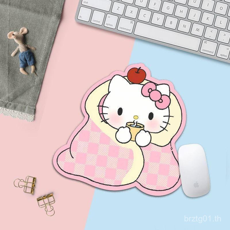Kitty Kitty Kitty Quilt Cat Shaped Mouse Pad ขนาดเล็ก Office Girls High-value Keyboard Mouse Pad แผ่