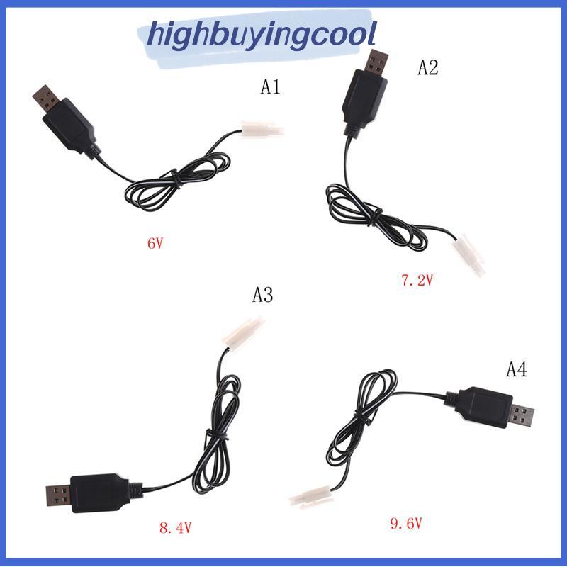 Hxim DC 6V 7.2V 8.4V 9.6V RC แบตเตอรี่ USB Charger Adapter สําหรับรีโมทคอนโทรลรถ Glory
