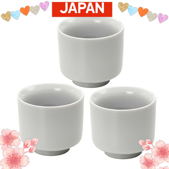 Direct from Japan Minoyaki, set of 3 8-chaku sake cups, snake eyes, 410-12-41E(3)