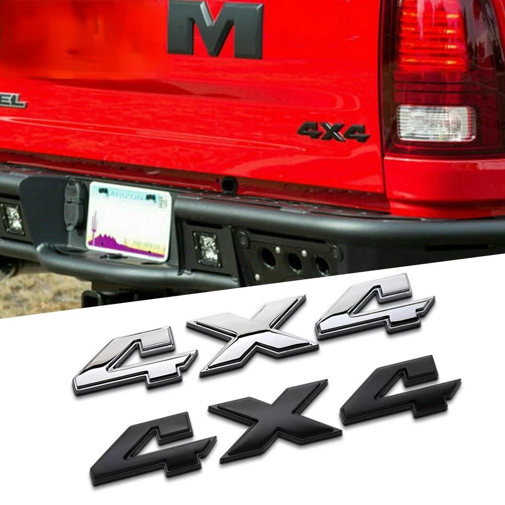 3D ABS โลหะ 4X4 รถสติกเกอร์ป้ายสัญลักษณ์ Decals รถหางสติกเกอร์สําหรับ 4X4 อุปกรณ์ตกแต่งรถยนต์อะไหล่