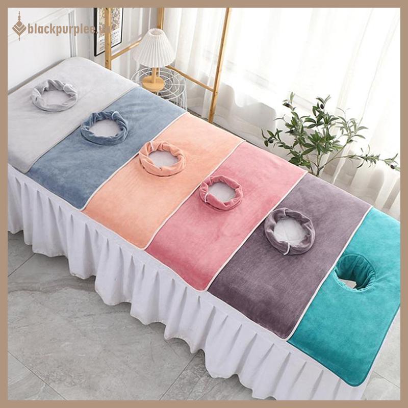 BPURPLE 40*80 ซม. Thiened Beauty SPA ตารางนวด Planking Face Towel พร้อมเตียงหลุม