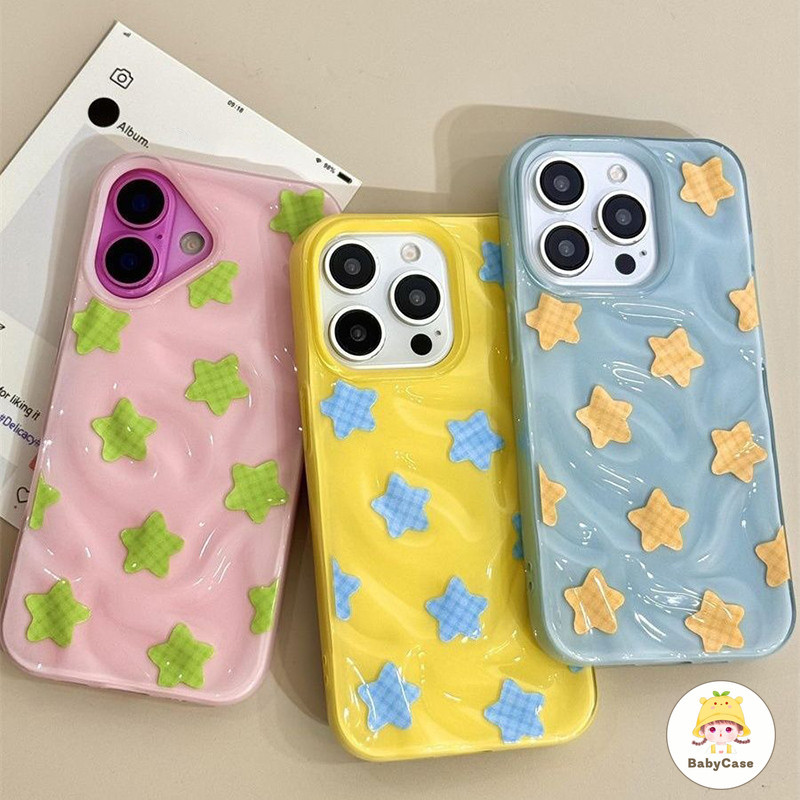 เคส Realme C51s C53 C25 C67 C55 C51 C25Y C17 C21Y C21 C35 C31 11 5i C15 C12 C20 Note 50 C33 ดาวห้าแฉกที่มีสีต่างกัน