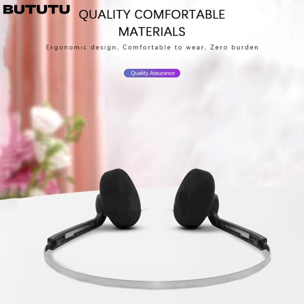 BUTU Classic Vintage-80s Headphones, Fashion Adjustable Wired Small Headphones, Sports ABS Wired Por
