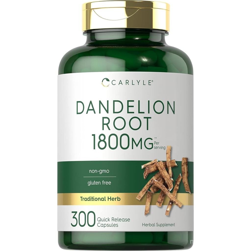 Carlyle Dandelion Root Extract | 300 แคปซูล | อาหารเสริมสมุนไพร | ธาราซาคัม อย่างเป็นทางการ | ไม่ใช่