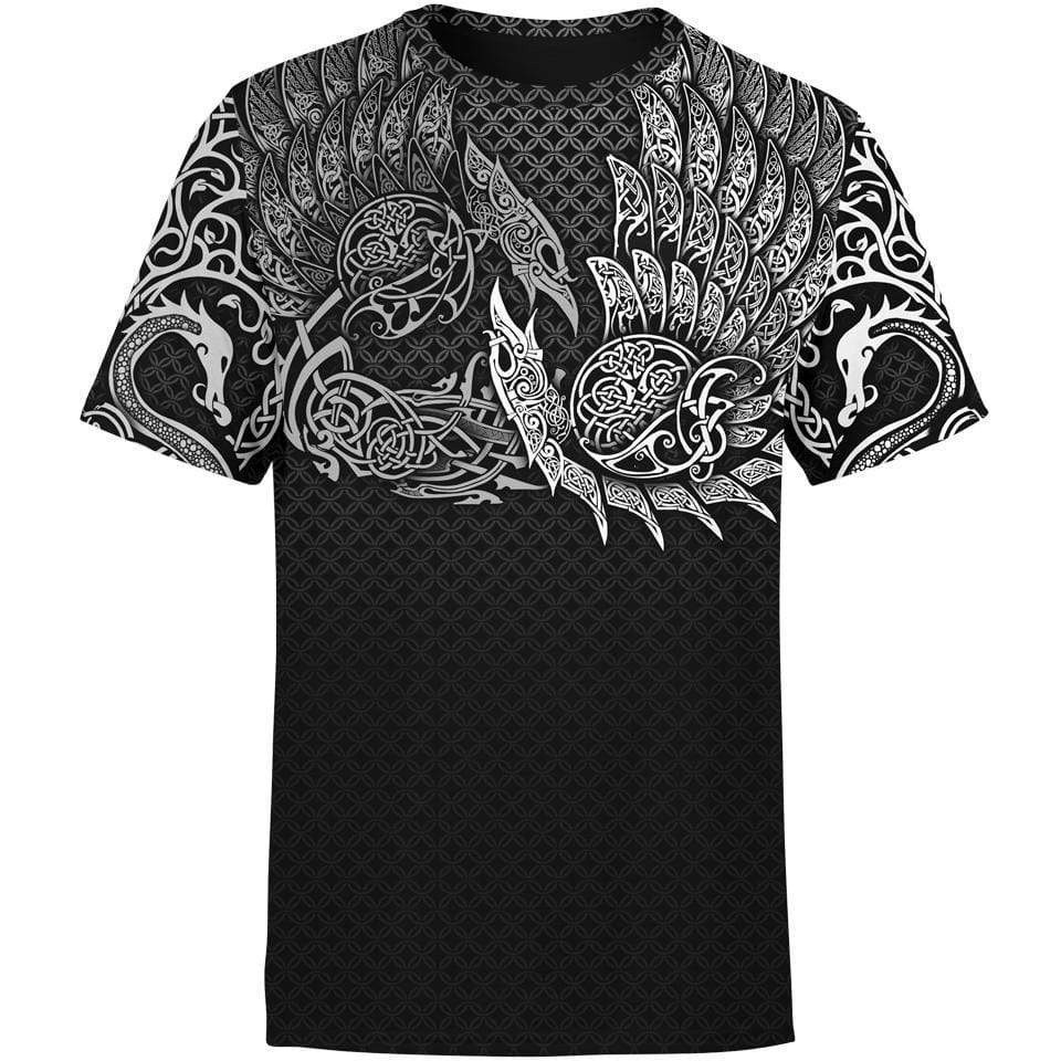 热销เสื้อยืด Ravens Of Midgard