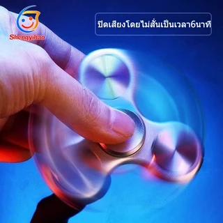 อลูมิเนียมอัลลอยด์มือหมุนหมุน EDC เจ็ดส่วนชุบไฮบริดออทิสติกสมาธิสั้นเด็กของเล่นนิ้วมือหมุนแบริ่งลดความดัน
