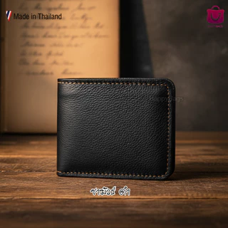 กระเป๋าสตางค์หนังแท้ผู้ชาย หนังวัวแท้100% พร้อมส่งจาก กรุงเทพมหานคร Made In Thailand