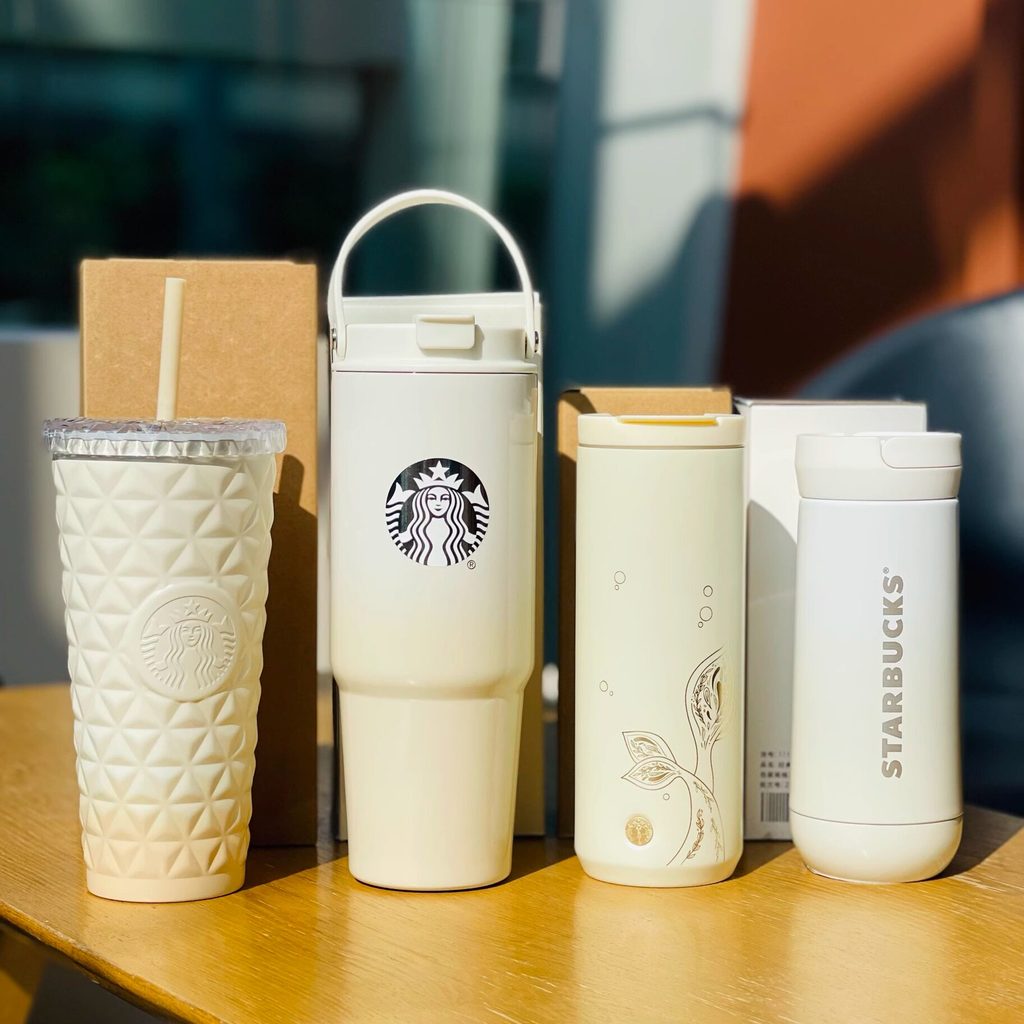 Starbucks Collection Sunset Time Classic Milk Coffee Platinum Gradient Stainless Steel Double Drinki