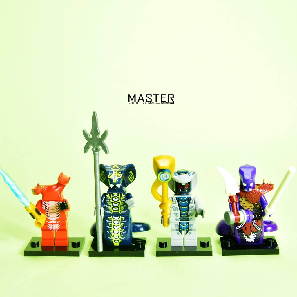 ⚡️⚡️Building Block Series Phantom Ninja Minifigure Snake Monster Building Block ชุดตกแต่ง Movable Fi