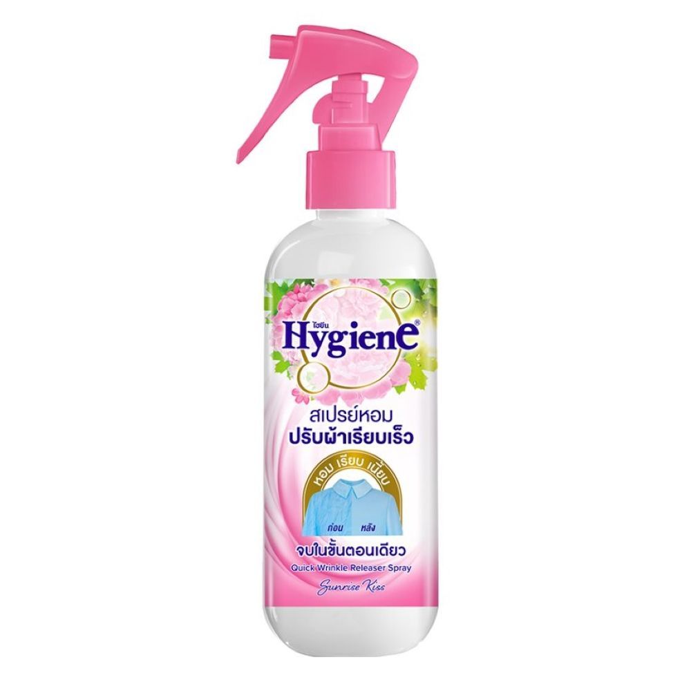 ไฮยีน สเปรย์หอมเรียบ ซันไรส์คิส 220 มล HYGIENE WRINKLESPRAY SUNRISEKISS 220 ML
