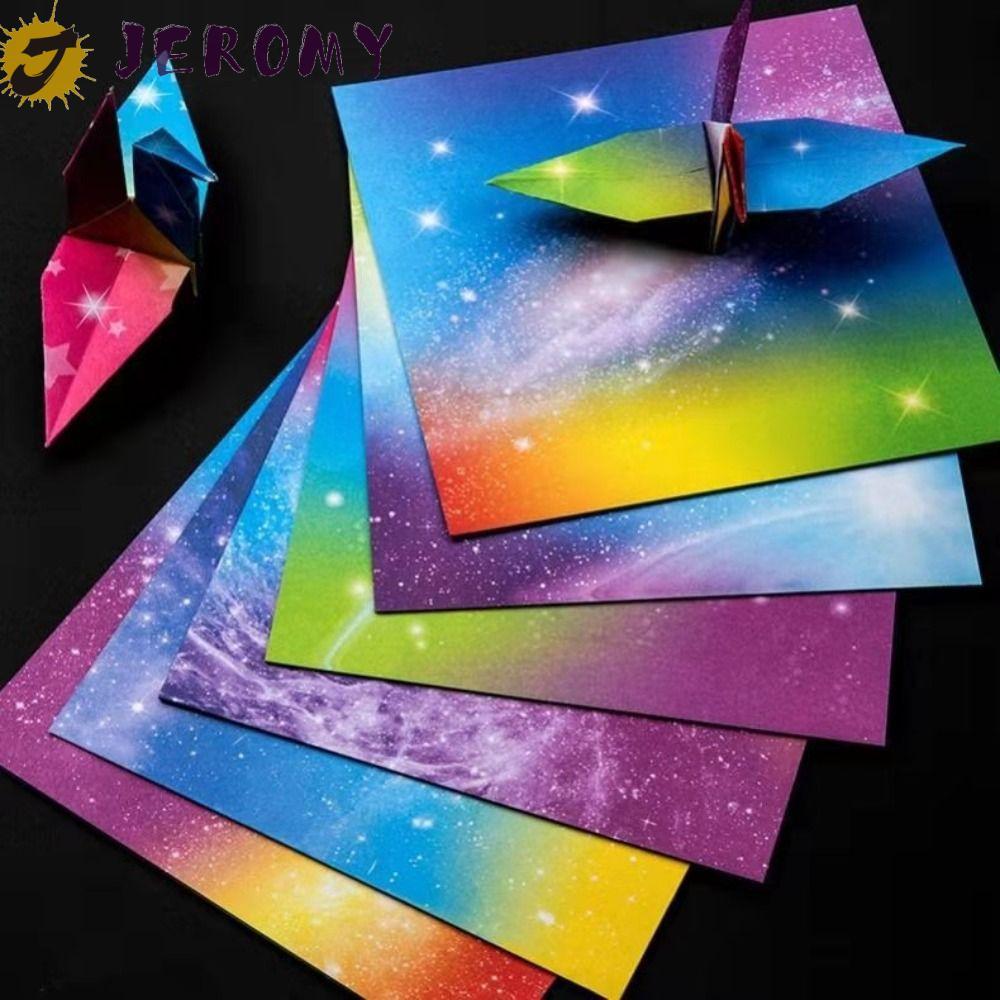 JEROMY Origami Paper-cut Starry Pattern Handcraft DIY Square Sakura Craft Paper