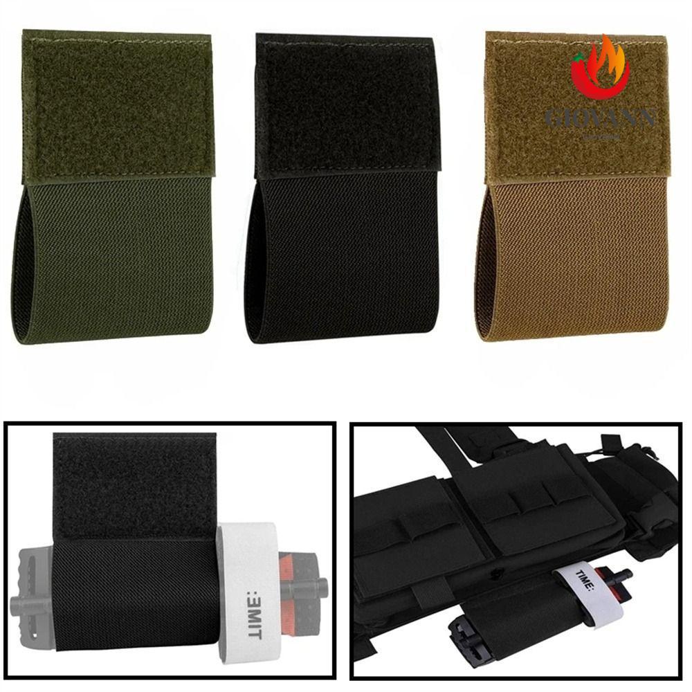 GIOVANNI Tourniquet Holder, Elastic Chest Rig Tourniquets Pouch, Secure Storage Holder Plate Carrier