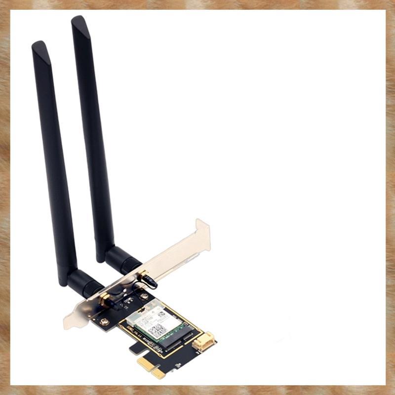 [KYG] AX1800 802.11ac WIreless WIFI6 การ์ด RTL8852BE พร้อมเสาอากาศ 8DB Dual Band 2.4G/5Ghz PCI-E Wla