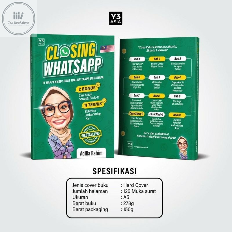 [BC] VOUCHER + • Y3 ASIA Closing Whatsapp: มันเกิดขึ้น! บัวต Jualan Tanpa Berjumpa (ปกแข็ง) – Adilla