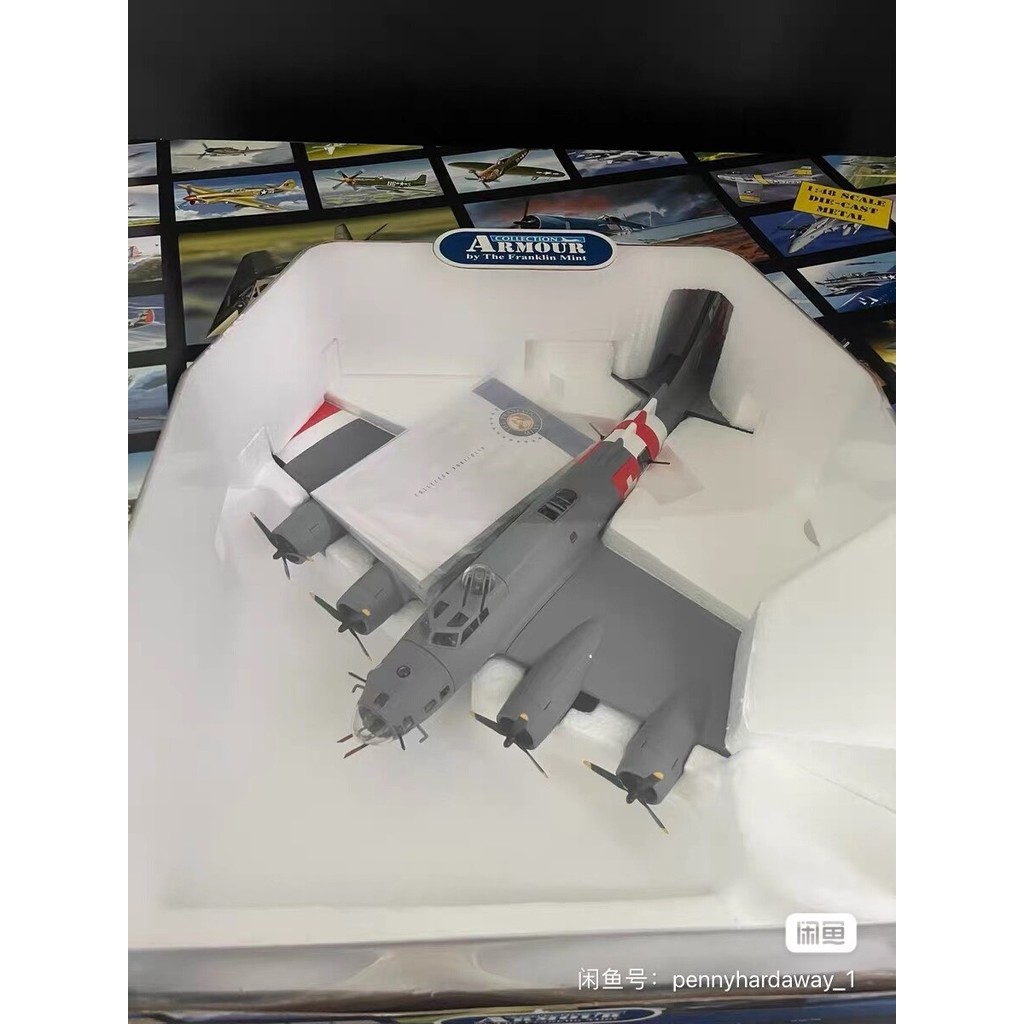 [พร้อมสต็อกติดต่อหากคุณมีคําถามใดๆ] Franklin 1/48 B-17 Air Fortress Bomber Alloy Model