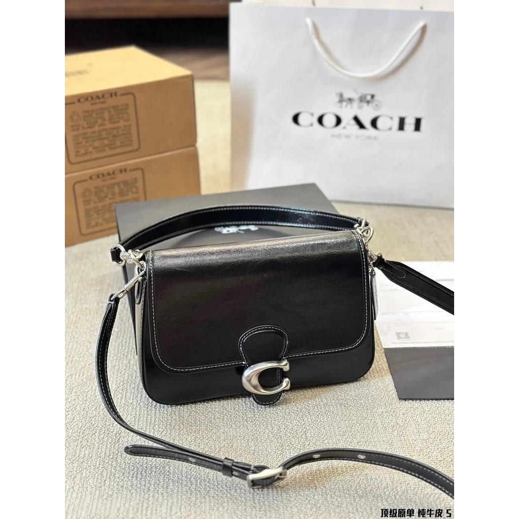 Coach Coach Coach Counter Soft Tabby Bacchus Retro Flip Crossbody Bag CR563
