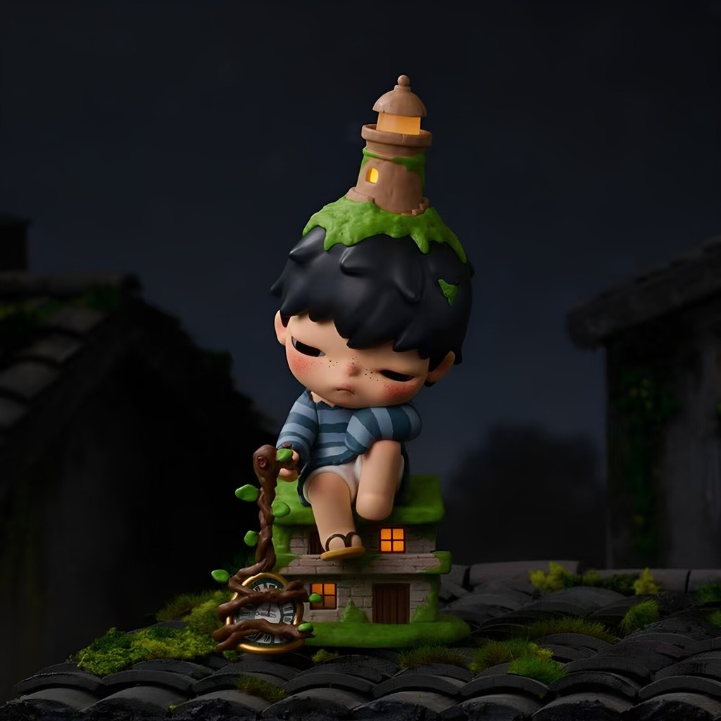P POPMART POPMART Ono Hirono Hirono Hirono หลังจากเวลา Hand-Made แขวนการ์ดของเล่นเครื่องประดับของขวั