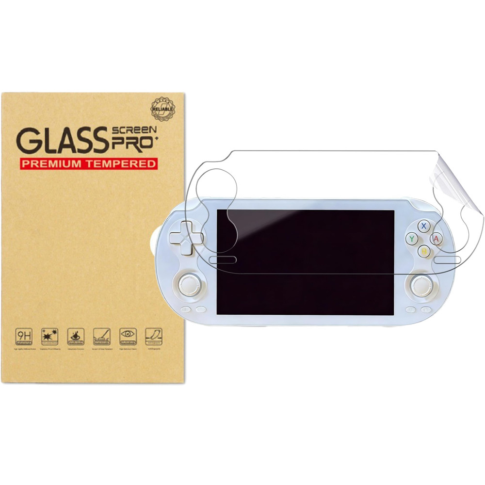 ตัวป้องกันหน้าจอแบบนุ่มที่ชัดเจนเป็นพิเศษสําหรับคอนโซลเกม RG Vita / Vita Pro, ฟิล์ม HD ครอบคลุมเต็มรูปแบบ