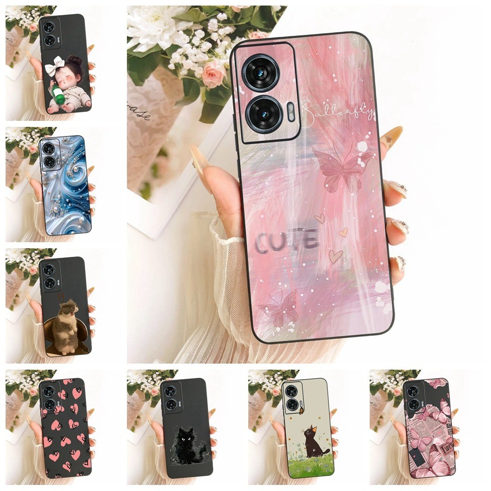 Motorola Edge 50 Fusion Case Silicone Aesthetic Fashion Cute Cool Painted Casing Motorola XT2429-1