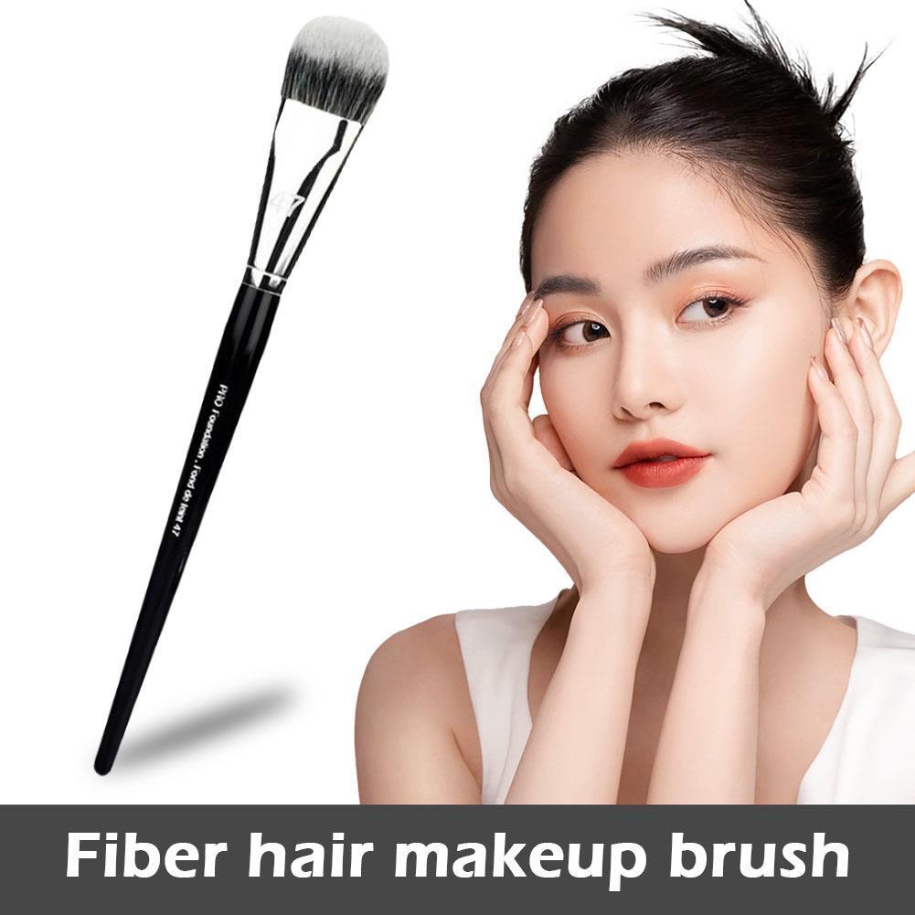 แปรงรองพื้น Professional Flat Brush Head Liquid Brush Makeup Beauty Tool Foundation Shadow K3g5